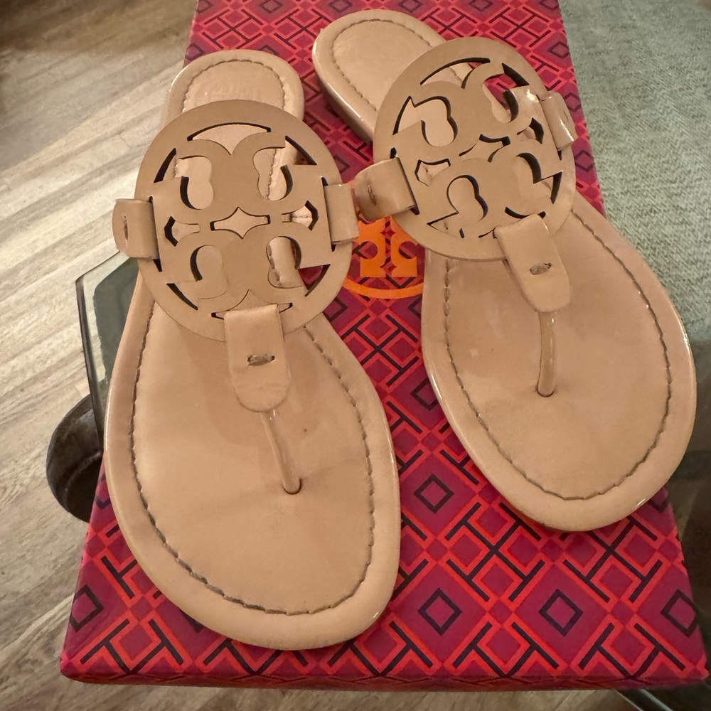 Tory Burch, seashell pink Miller sandals